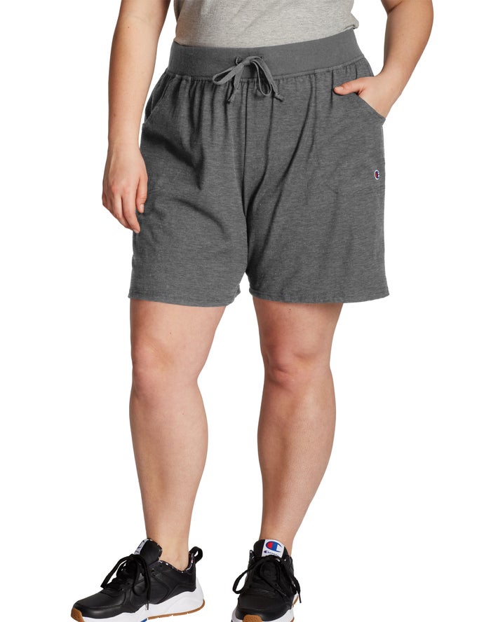 Champion Dame Shorts Grå - Plus Classic Jersey 7.5 - Danmark YCD-740238